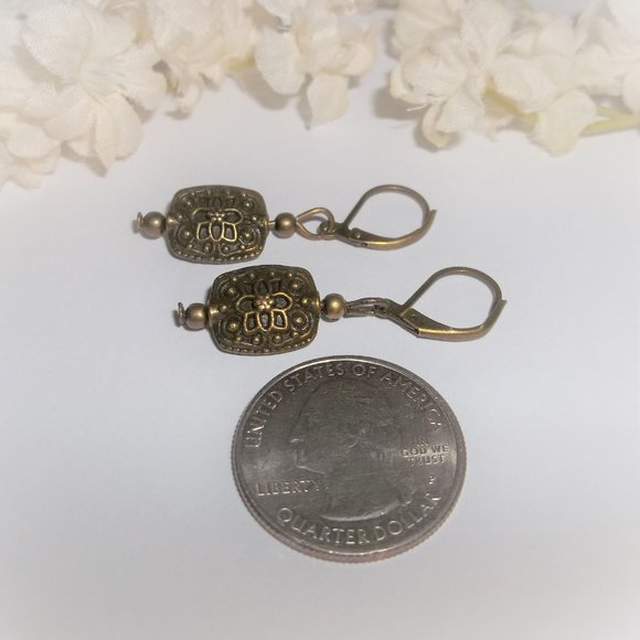 Boho Dangle Earrings Beaded Lever Back Dangly Style Handmade Jewelry Set D352 - Picture 5 of 8